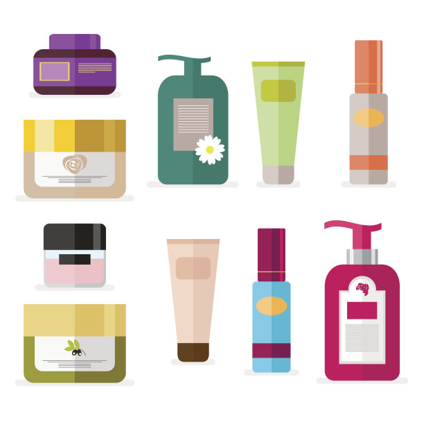 护肤矢量图素材ID：123835540