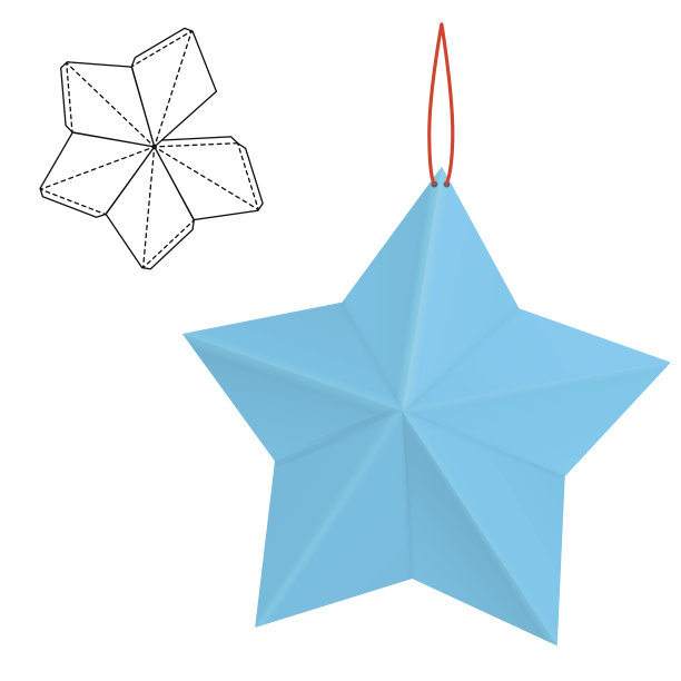 纸星星的礼物图片下载