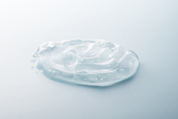 透明凝胶分离蓝图片下载