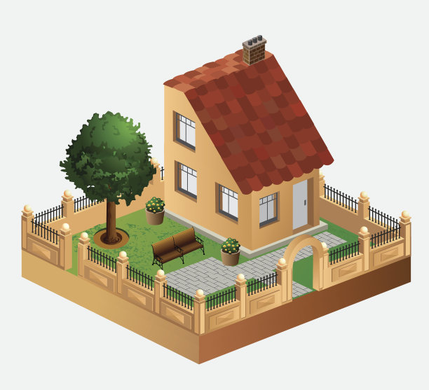 村子里的房子图片下载