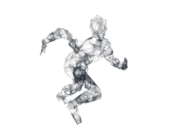 技术感的人体线条模型，技术线条图片下载