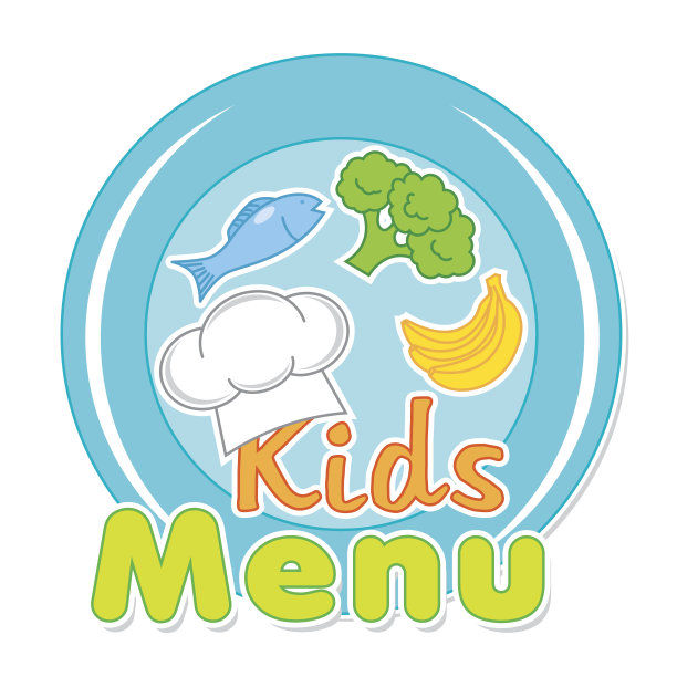 儿童菜单。图片下载