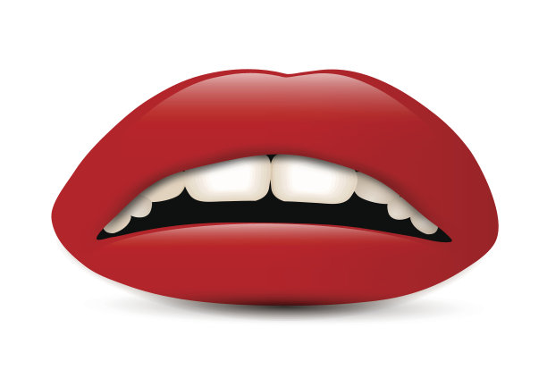 红色的嘴唇图片下载