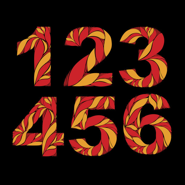 秋季花型橙色数，装饰矢位数图片下载