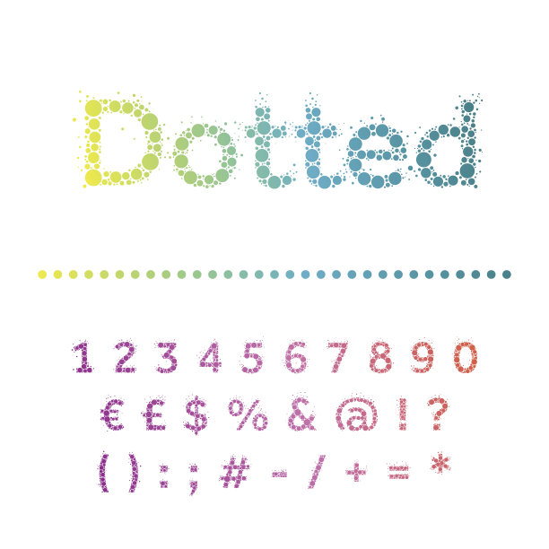 向量和字体。Multicircles类型。图片下载