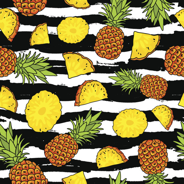 菠萝。夏季的概念。天堂图片下载