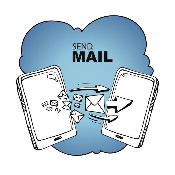 短信和邮件概念图片下载
