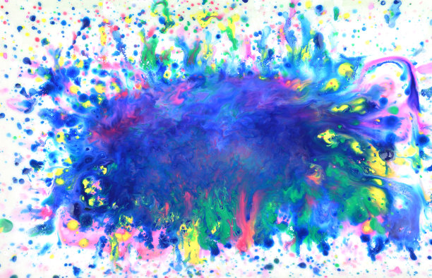 五颜六色的水彩背景图片下载