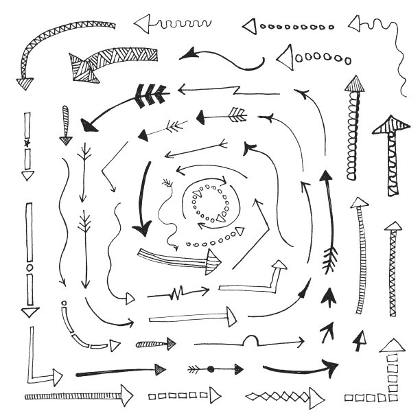 手绘的箭图片下载