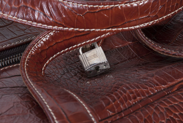 皮包和锁图片下载