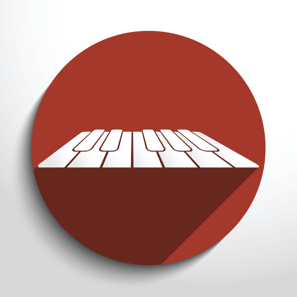 矢量钢琴键web图标。图片下载