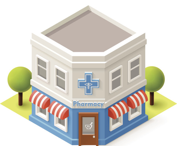 向量等距药店图片下载