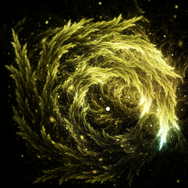 幻想绿色植物，插图图片下载