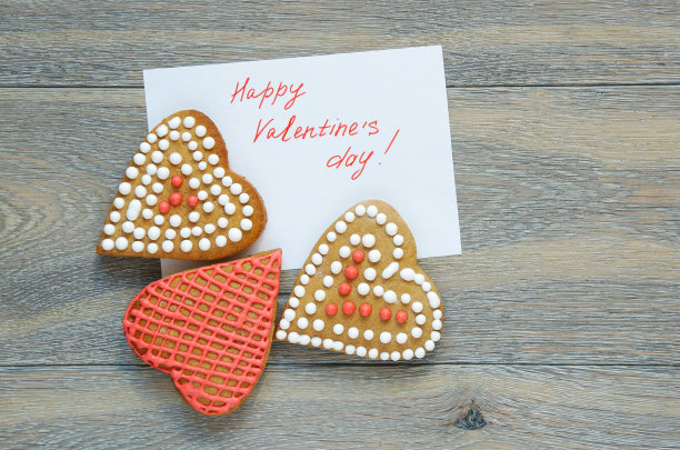 情人节饼干卡片图片下载