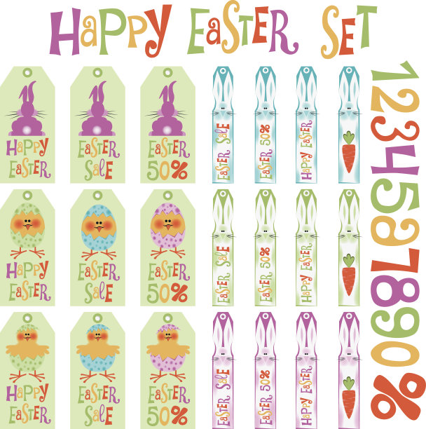 复活节标签设置图片下载