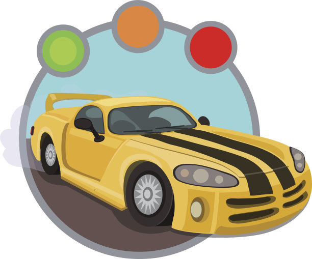 黄色的赛车图片下载