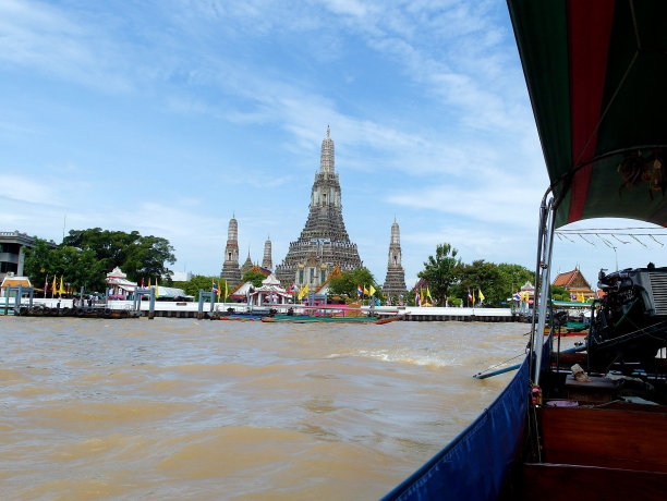 Wat Arun来自Boat图片下载