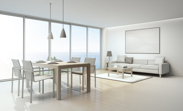 海景室内草图设计图片下载