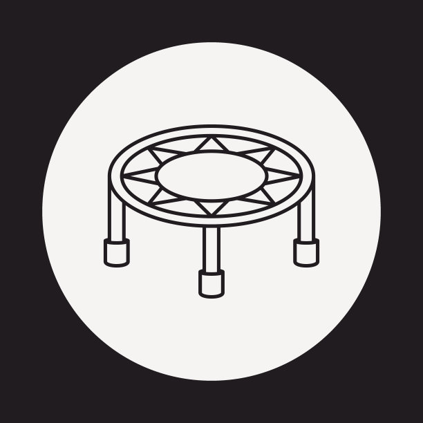 蹦蹦床线图标图片下载