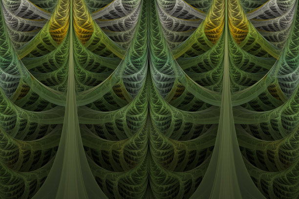 多色抽象分支分形图案图片下载