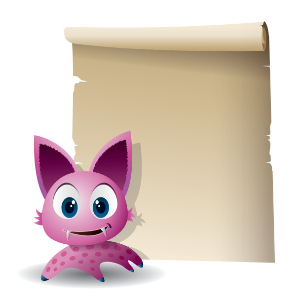 万圣节羊皮纸-插画图片下载