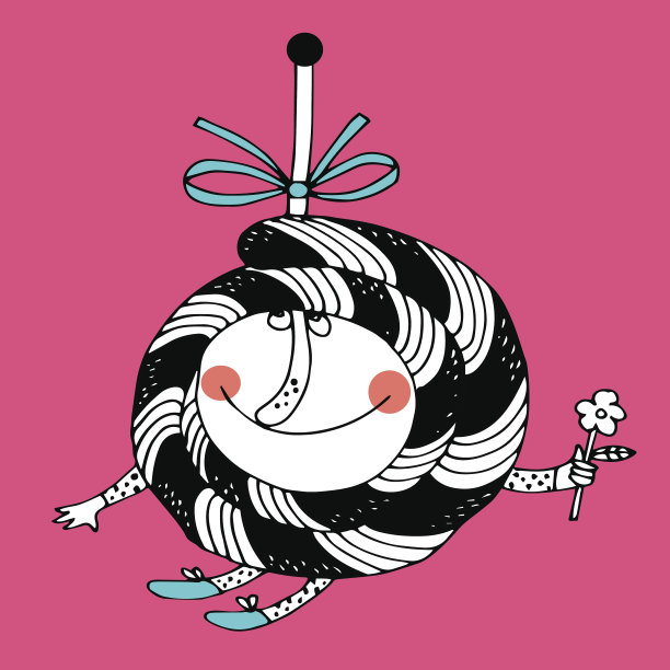 糖果的卡通人物。图片下载