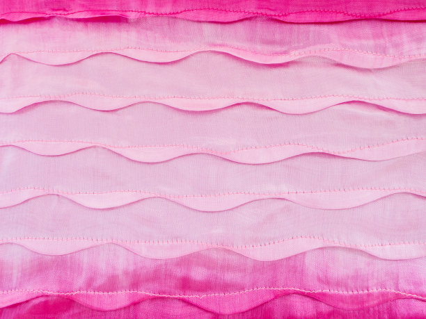粉红色丝质，绣有波浪图案图片下载