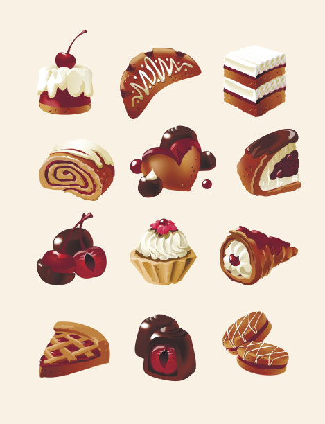 装饰图标的矢量集糖果图片下载