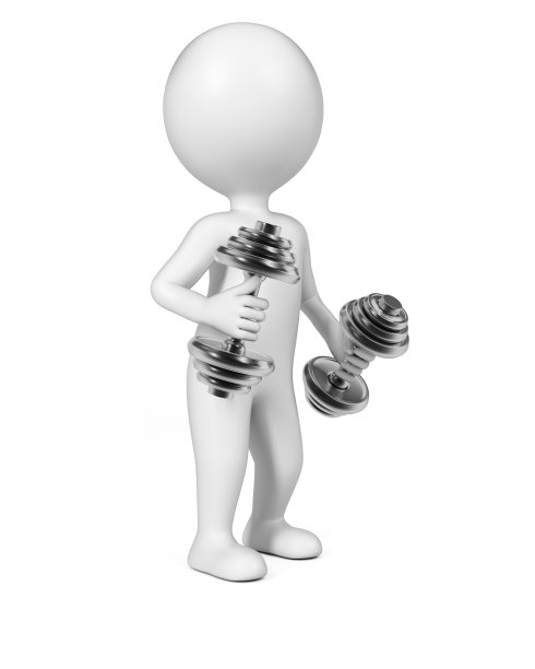 3D哑铃人图片下载