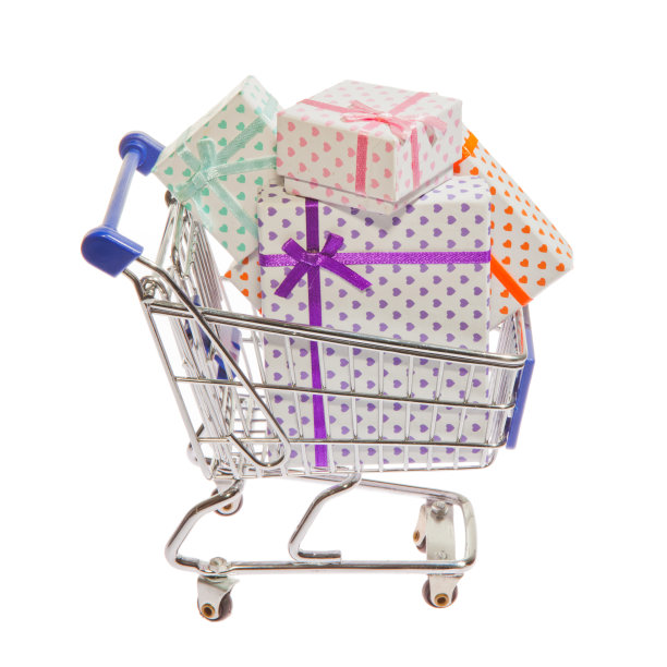 购物车，各种礼品盒图片下载