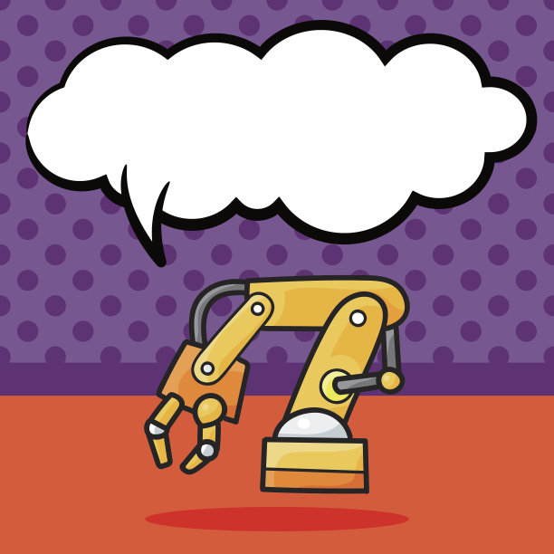 挖土机涂鸦，演讲泡泡图片下载