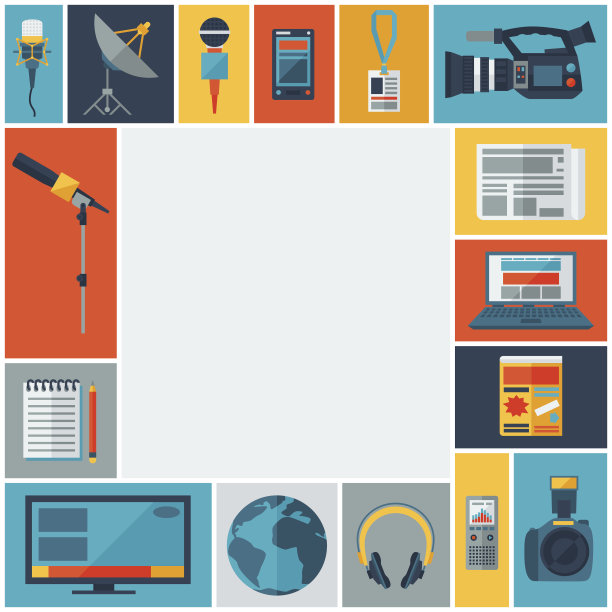 背景与新闻图标。图片下载