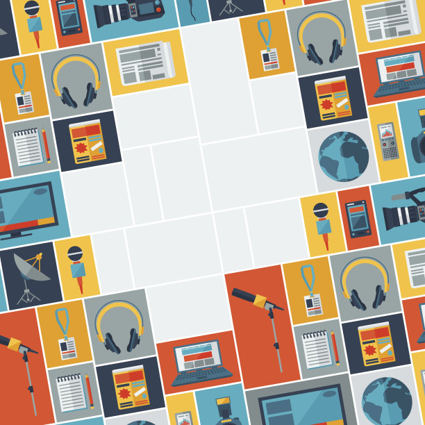 背景与新闻图标。图片下载