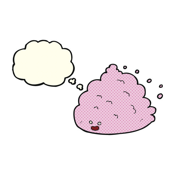 卡通云人物与思想泡泡图片下载