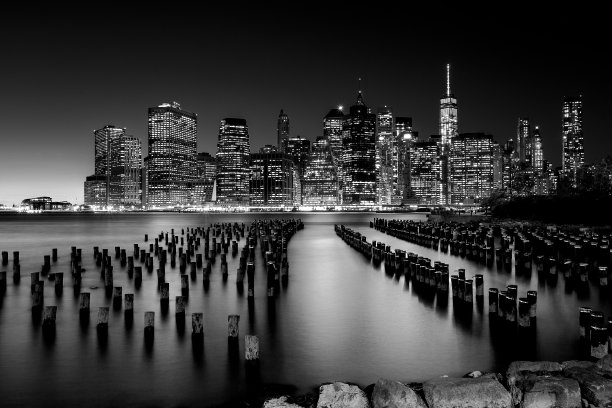 曼哈顿的天际线图片下载
