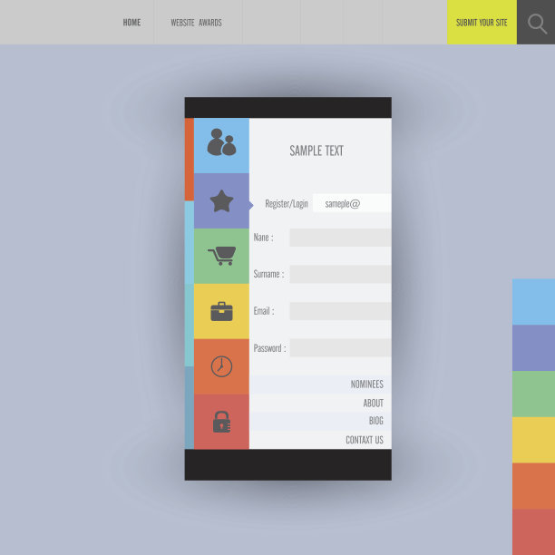 现代移动电话元素的平面向量集合。图片下载