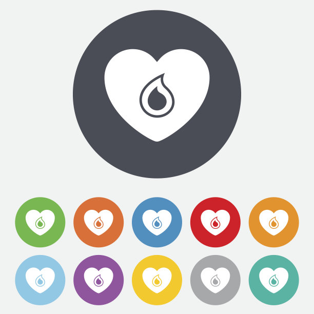 献血标志图标。医学捐款。图片下载