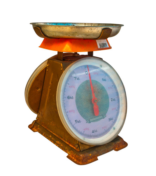 刻度在白色孤立的背景。图片下载