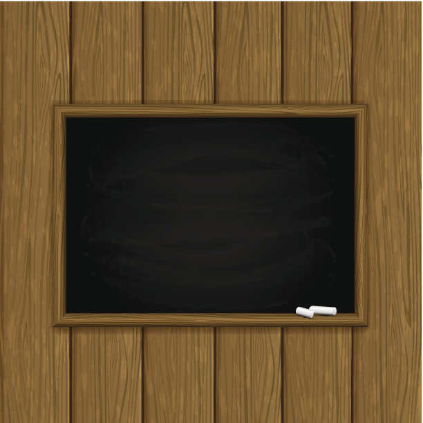 木制背景的黑板图片下载