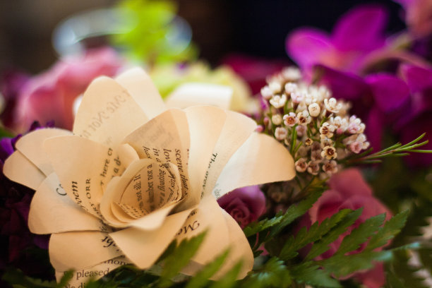 文学花插花图片下载