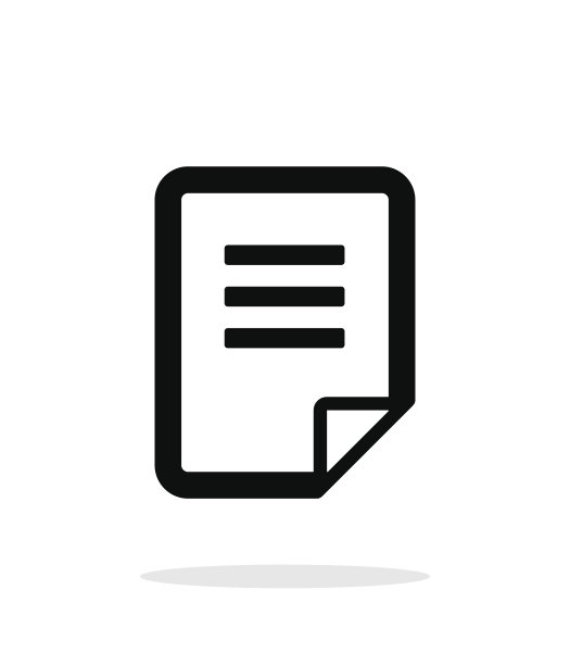 白色背景上的文档简约图标图片下载