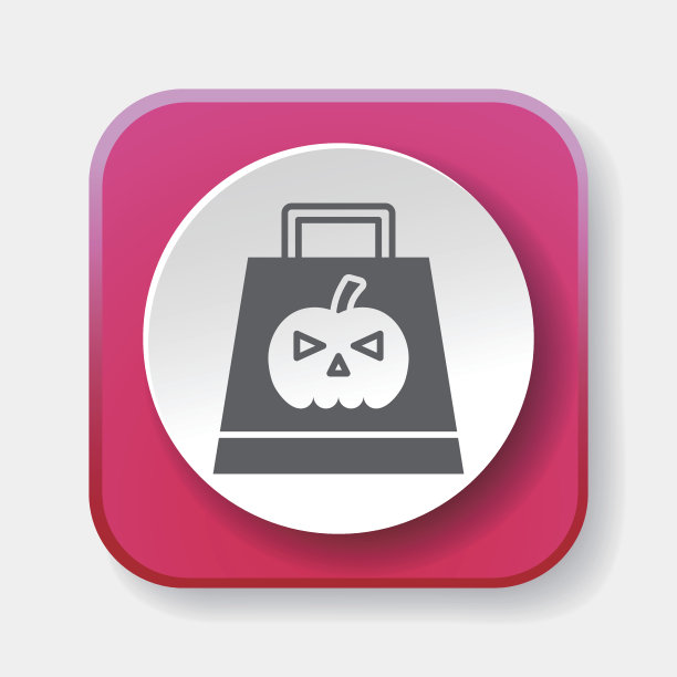 万圣节购物袋图标图片下载