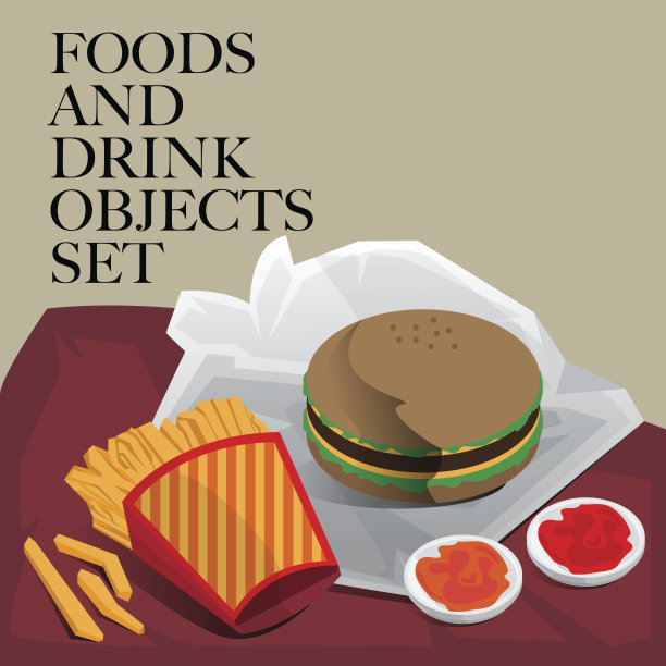 食品饮料的汉堡图片下载