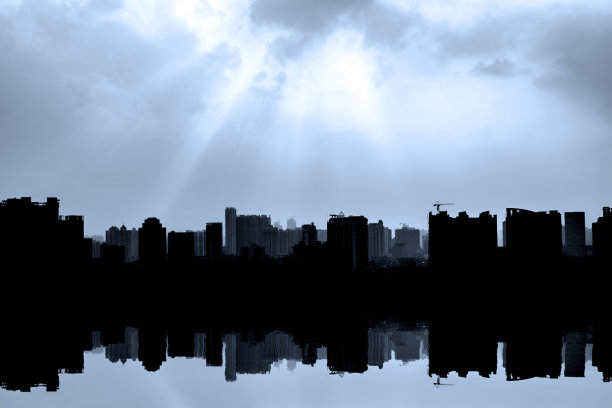 天使的光芒和天际线图片下载