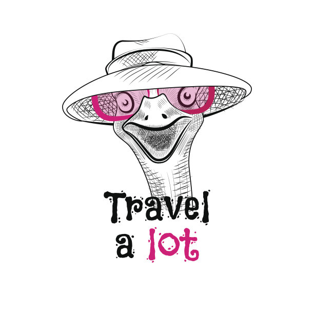 鸵鸟头经常旅行图片下载