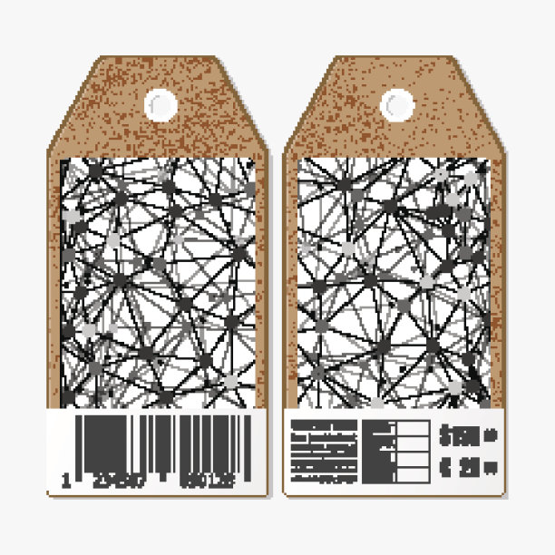 两面矢量标签设计，用硬纸板销售标签图片下载
