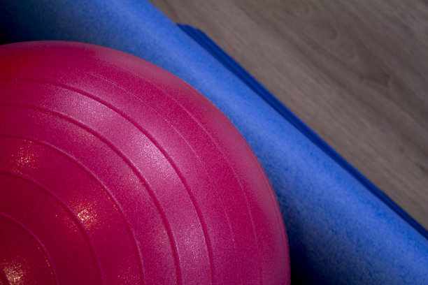 普拉提红色健身球图片下载