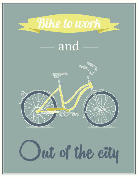 骑自行车去上班图片下载