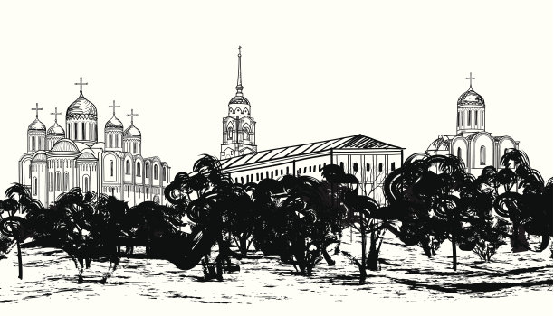 俄罗斯古城弗拉基米尔图片下载