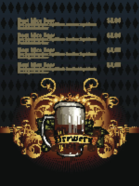 啤酒菜单图片下载